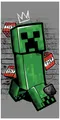 Produktbild: Minecraft Strandtücher Minecraft Handtuch Strandtuch Gaming Creeper TNT 70x140cm, Frottee (1-St)