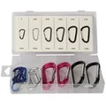 Produktbild: Toolland Karabiner-Set, 12-tlg., verschiedene Größen, mehrfarbig