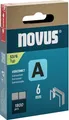 Produktbild: Novus Heftklammern Typ A, Länge 6 mm, Stahldraht, 2000 Stück 189563