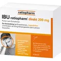 Produktbild: IBU-ratiopharm direkt 200 mg Pulver zum Einnehmen 20 St