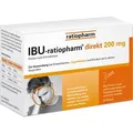Produktbild: IBU-RATIOPHARM direkt 200 mg Pulver zum Einnehmen 20 St