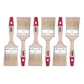 Produktbild: Flachpinsel-Set 6-teilig, 6 Stück – 60 mm Breite, Malerpinsel Set mit Holzgri...