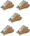 Produktbild: Nawemo 5er Pack/5 Paar Zimtsohlen, geruchsbindende Zimteinlegesohlen gegen Schweißfüße, Fußgeruch, dünne Einlegesohlen braun, Größe 39 EU