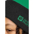 Produktbild: Jack Wolfskin Stripy Knit Beanie K slate green/mystic (T0354) S