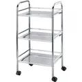 Produktbild: Wenko Rollwagen Exclusiv Chrom mit 3 Ablagen 75 cm x 41 cm x 32 cm