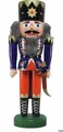 Produktbild: Rudolphs Schatzkiste Nussknacker König blau BxHxT 12,5x35x9cm NEU Weihnachten Seiffen Nutcracker Nüsse Erzgebirge Winter Dekoration Holzkunst Holz Weihnachtsmann Christmas Walnuss