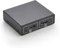Produktbild: Amazon Basics HDMI-Splitter, 1 Eingang, 2 Ausgänge, 4K@30Hz für Zwei Monitore, PC, Laptops, DVD-Player, Xbox, Roku, Chromecast, mit 1m USB-Kabel USB-A auf Gleichstrom, nur Spiegelung, Schwarz
