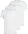 Produktbild: Calvin Klein Herren 3er Pack T-Shirts Kurzarm mit V-Ausschnitt, Weiß (White, White, White), 3XL
