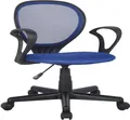 Produktbild: Bürostuhl Schreibtischstuhl Blau/Schwarz H-2408F/2059