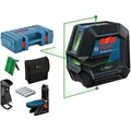 Produktbild: Bosch Kreuzlinienlaser GCL2-50G selbstnivellierend, grüner Laser, 2 Punktlaser, Halter, Klemme, Koffer