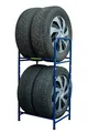Produktbild: Goodyear Reifenregal für 4 Reifen, platzsparende Aufbewahrung, höhenverstellbar, 2 Ebenen, Tragkraft bis zu 120 kg