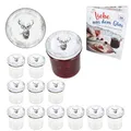 Produktbild: MamboCat 12er Set Sturzglas 350 ml mit Twist-Off-Deckel Alois Hirsch I Einmachgläser + to 82 Deckel + GRATIS Heft I Vorratsgläser einkochen & konservieren