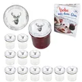 Produktbild: 12er Set Sturzglas 350ml Einmachglas + TO-Deckel 82 Alois Hirsch + Heft