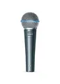 Produktbild: Shure BETA 58A Gesangsmikrofon - Dynamisches Mikrofon mit Supernierencharakteristik für Bühne und Studio, inklusive verstellbarem Stativadapter A25D