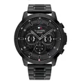 Produktbild: Herrenuhr TOMMY HILFIGER LUCA 1710494 Multifunktion Edelstahl Schwarz