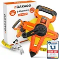 Produktbild: Gakago Bandmaß 50m - 3-fach übersetztes Rollmaßband Maßband Masbandrolle