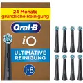 Produktbild: Oral-B Aufsteckbürsten iO Ultimative Reinigung, schwarz, in briefkastenfähiger Verpackung, 8 Stück