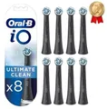 Produktbild: NEU Oral-B iO Ultimative Clean Reinigung Aufsteckbürste - Schwarz, 8er Pack DE✅