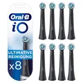 Produktbild: Oral-B iO Black Ultimative Reinigung Aufsteckbürsten 8 Stück Zahnbürstenaufsatz