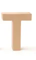 Produktbild: Glorex Papp-Buchstabe T 17,5 x 5,5 cm