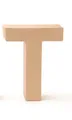 Produktbild: Glorex Papp-Buchstabe T 17,5 x 5,5 cm