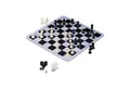 Produktbild: relaxdays Spiel 3 in 1 Schachspiel Backgammon Dame, Strategiespiel, schwarz