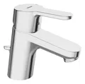Produktbild: Hansa Hansaprimo Waschtisch-Einhand-Einlochbatterie mit Zugstangen-Ablaufgarnitur Ausladung 107 mm - 49402203