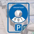 Produktbild: akula Parkscheibe Aufkleber Variante B Folie Sticker Etikett selbstklebend.