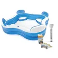 Produktbild: INTEX 56475NP - Swimcenter - Family Lounge Pool (229x229x66cm) + Wasserpflegemittel & Thermometer