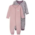 Produktbild: Name It Strampler Mädchen Bio-Baumwoll Schlafanzug Set (Packung, 2-tlg., 2er-Pack) lila 68 EU