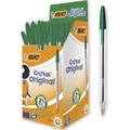 Produktbild: BIC 8373629 Kugelschreiber Cristal Medium, 50 Kulis in Grün fürs Büro, Strichstärke 0,4 mm, Dokumentenecht, 1 Stück (50er Pack)