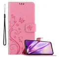 Produktbild: Cadorabo Handyhülle für Huawei P30 LITE Hülle Huawei P30 LITE, Hülle Schutzhülle Blumen Flower mit Standfunktion Kartenfach Magnet