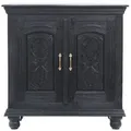 Produktbild: Vintage Möbel Sideboard Kommode aus Holz Serena Schwarz