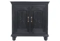 Produktbild: Marrakesch Orient & Mediterran Interior Kommode Vintage Möbel Sideboard Kommode aus Holz Serena Schwarz (1 St), Handarbeit