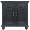 Produktbild: Vintage Möbel Sideboard Kommode aus Holz Serena Schwarz