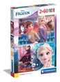 Produktbild: 21609 Supercolor Frozen 2 – Puzzle 2 x 60 Teile ab 4 Jahren buntes Kinderpuzz...