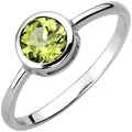 Produktbild: Jobo Damen-Ring aus 925 Sterling Silber mit Peridot Größe 52