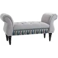 Produktbild: Homcom Polsterbank, Hellgrau, Kunststoff, 40x58x117 cm, Wohnzimmer, Hocker, Sitzhocker