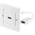 Produktbild: HDMI-Wanddose, Unterputz, Anschlussdose weiß