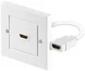 Produktbild: HDMI+ Wanddose 1 x HDMI+ A-Buchse; MMK WALL SOCKET HDMI+ WHITE 1 PORT