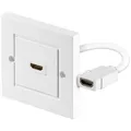 Produktbild: Goobay HDMI Wanddose A-Buchse weiß Wall Socket # 51722