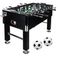 Produktbild: GAMES PLANET Kickertisch Leeds in 6 Farben, Tischfußball, Tischkicker, inkl. 4 Bälle + 2 Getränkehalter, ca. 60kg - Schwarz