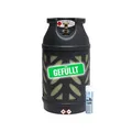 Produktbild: Bluecraft Premium Composite 10 kg Eigentums Propan-Gasflasche gefüllt | leichter als 11 kg Stahl-Gasflasche | Rostfreies Material | Sichtbarer Füllstand | Inklusive Lecksuchspray