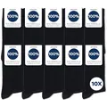 Produktbild: Occulto Herren 100% Baumwolle Socken 10-20er Pack (Modell: Ingo) 43-46 10 Paar | Schwarz