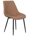 Produktbild: Beliani Zeitlose Stühle im 2er Set aus elegantem Kunstleder braun Maribel