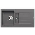 Produktbild: Pyramis Granit-Einbauspüle 86x50 cm grau 1.5 Becken Küchenspüle & Abtropffläche