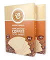 Produktbild: EDESIA ESPRESS – 80 Kegelförmige Kaffeefilter aus Papier – Kaffeefilter Nr.4 für Manuelle Kaffeemaschine, Pour-Over und Sanftes Brühen – Größe 4 Braun