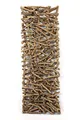 Produktbild: FRANK FLECHTWAREN Holzdeko Rustikal 40x108cm, Ulmenholz & Rattan naturbelassen, extravaganter Raumtrenner, vielseitig als Tischdeko Wanddeko & Gartendeko