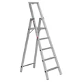 Produktbild: Euroline 22577 Stufenstehleiter mit Sicherheitsbrücke 5 Stufen