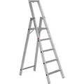Produktbild: Euroline 22577 Stufenstehleiter Mit Sicherheitsbrücke 5 Stufen